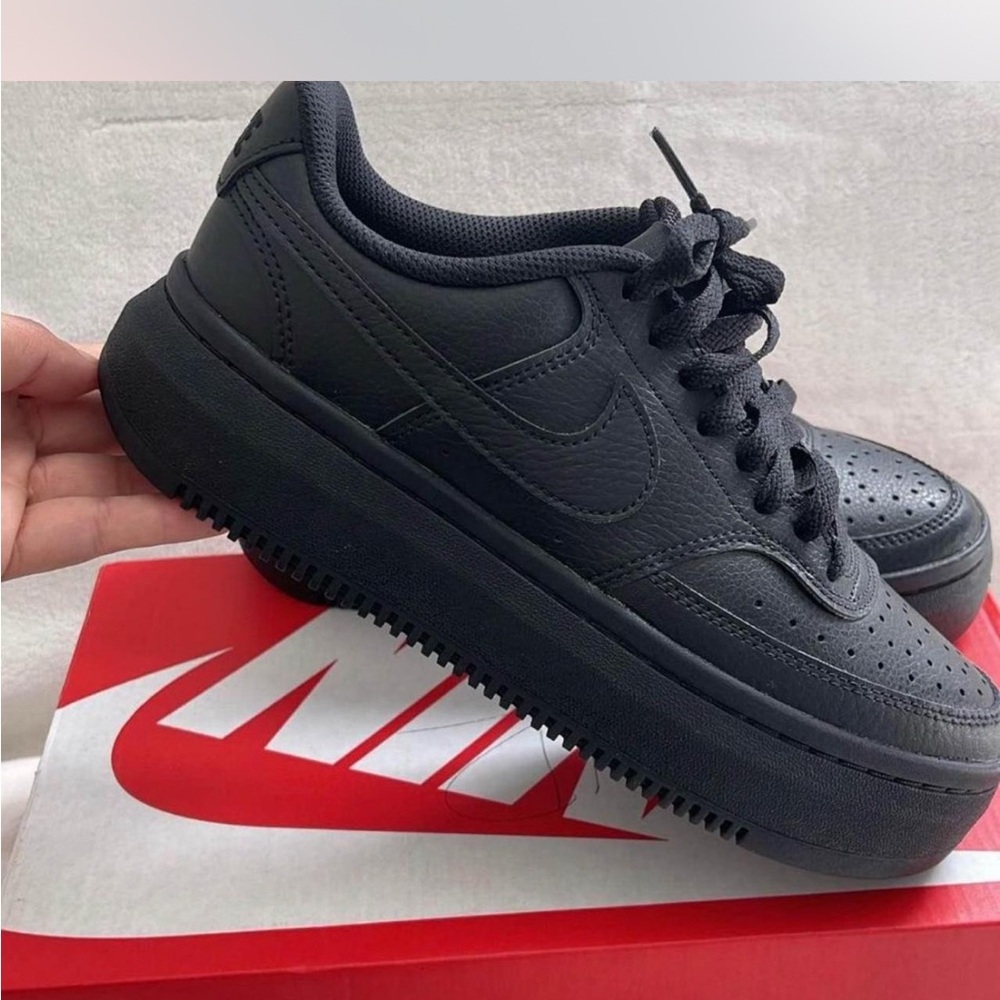 Nike All-Black Platform Sneakers
